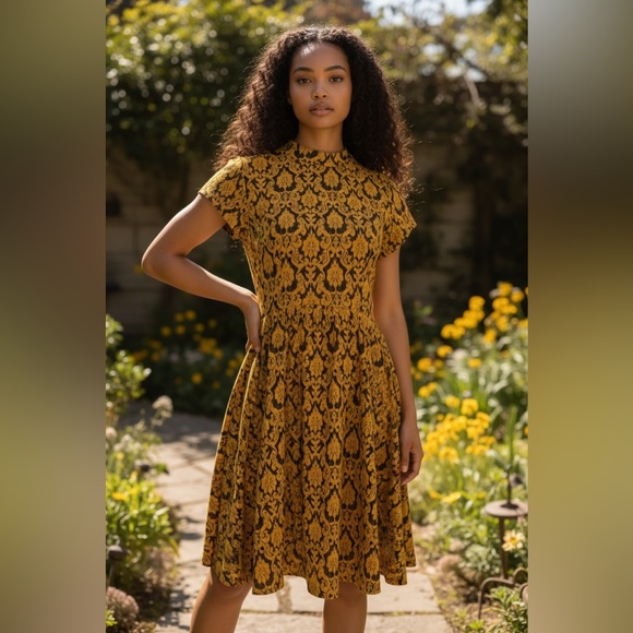 DRESS - Yellow - Picture 6 of 7